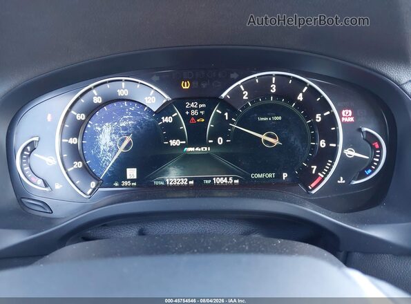 5UXTS3C57J0Y97155 2018 BMW X3 Blue Widok tylnych siedzeń