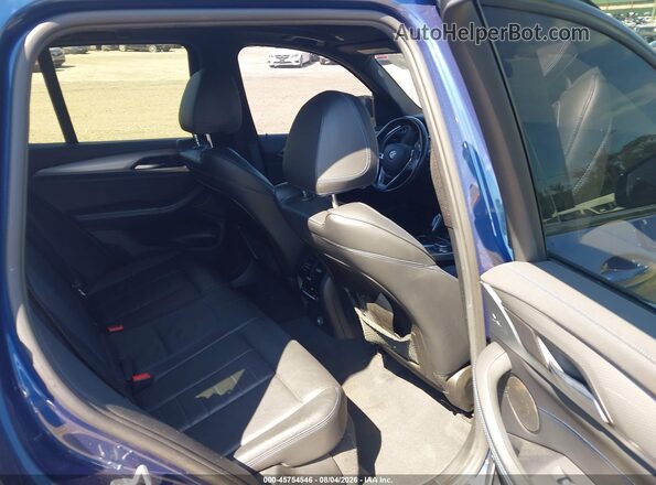 5UXTS3C57J0Y97155 2018 BMW X3 Blue Widok naklejki z numerem VIN