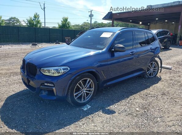 5UXTS3C57J0Y97155 2018 BMW X3 Blue Przód lewy
