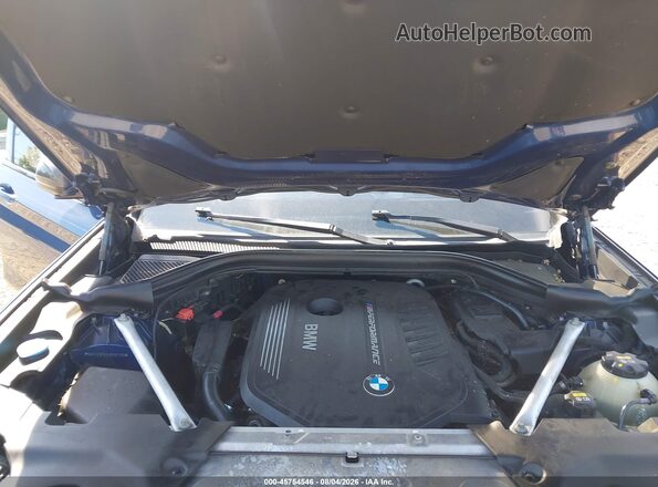 5UXTS3C57J0Y97155 2018 BMW X3 Blue Widok z tyłu