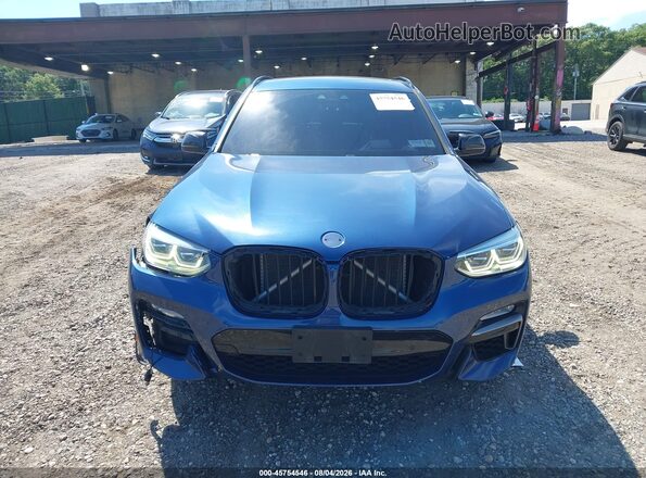 5UXTS3C57J0Y97155 2018 BMW X3 Blue Widok zestawu wskaźników