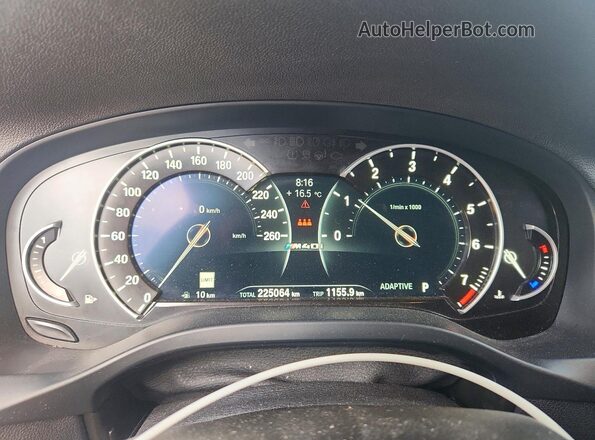 5UXTS3C58J0Y95009 2018 BMW X3 Black Instrument cluster view