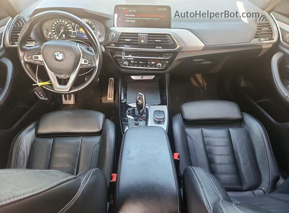 5UXTS3C58J0Y95009 2018 BMW X3 Black Dashboard view