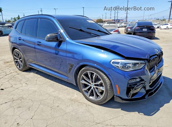 5UXTS3C58J0Y95611 2018 BMW X3 Blue წინა მარჯვენა