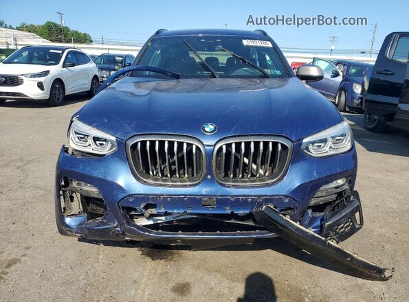 5UXTS3C58KLR72137 2019 BMW X3 Blue Vista frontal
