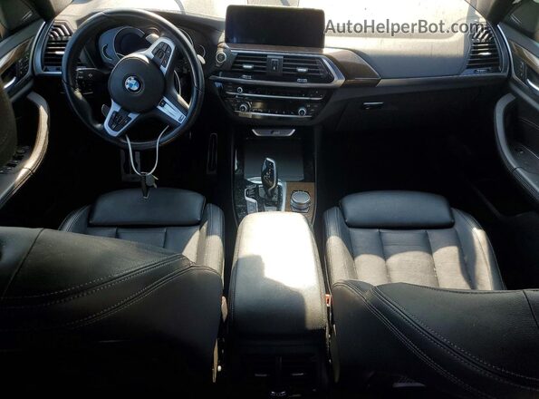 5UXTS3C58KLR72137 2019 BMW X3 Blue Vista del salpicadero