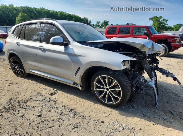5UXTS3C59KLR73507 2019 BMW X3 Silver Delantero derecho
