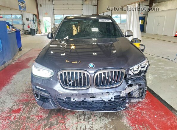 5UXTS3C59KLR74074 2019 BMW X3 Charcoal Front view