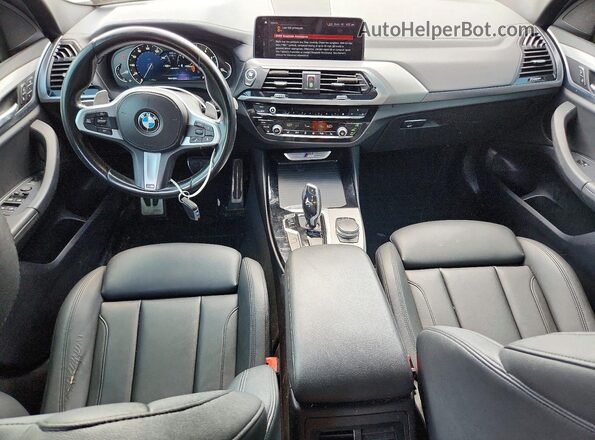 5UXTS3C5XK0Z04858 2019 BMW X3 Black Vista del salpicadero