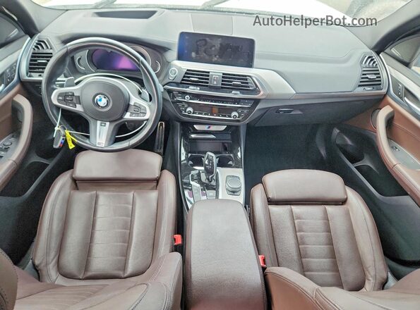 5UXTS3C5XK0Z07176 2019 BMW X3 White Вид панелі приладів