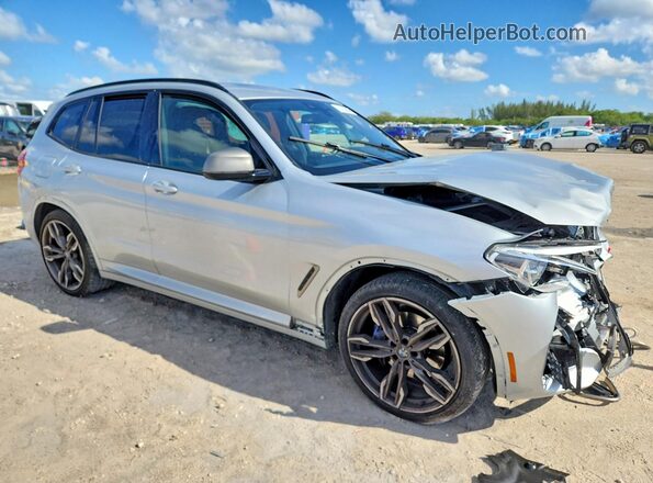 5UXTS3C5XK0Z07789 2019 BMW X3 Silver Передня права чверть