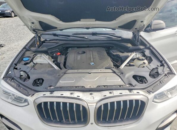5UXTS3C5XK0Z08036 2019 BMW X3 White Engine compartment view