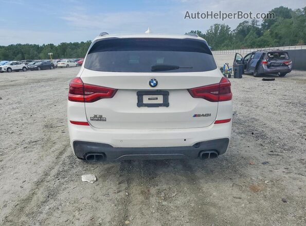 5UXTS3C5XK0Z08036 2019 BMW X3 White Rear view
