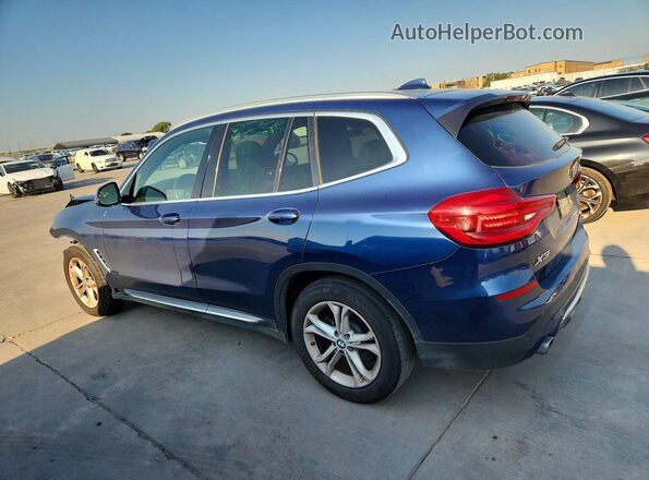 5UXTY3C00L9C60600 2020 BMW X3 Blue უკანა მარცხენა