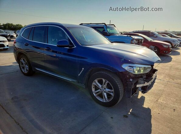 5UXTY3C00L9C60600 2020 BMW X3 Blue წინა მარჯვენა