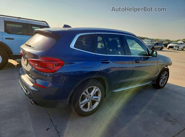 5UXTY3C00L9C60600 2020 BMW X3 Blue უკანა მარჯვენა