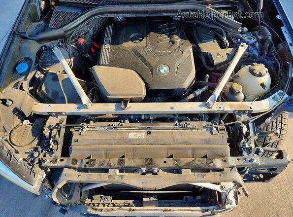 5UXTY3C00L9C60600 2020 BMW X3 Blue უკანა სალონის ხედი