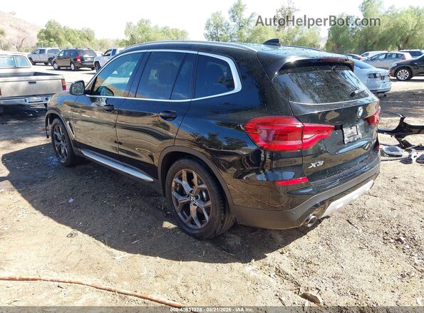 5UXTY3C00M9G13290 2021 BMW X3 Black Tył lewy
