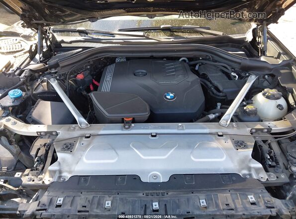 5UXTY3C00M9G13290 2021 BMW X3 Black Widok z tyłu