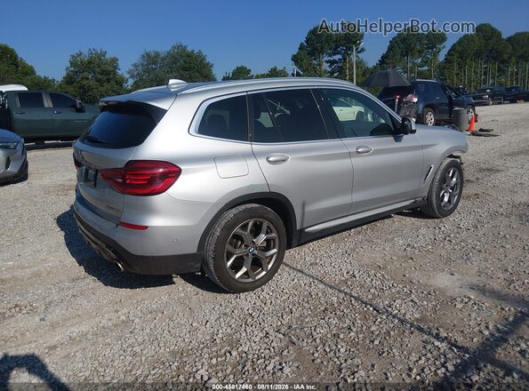 5UXTY3C01M9G67228 2021 BMW X3 Silver Հետևի աջ