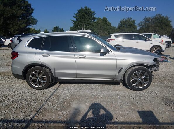 5UXTY3C01M9G67228 2021 BMW X3 Silver Սալոնի հետևի տեսք