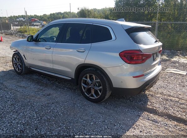 5UXTY3C01M9G67228 2021 BMW X3 Silver Հետևի ձախ