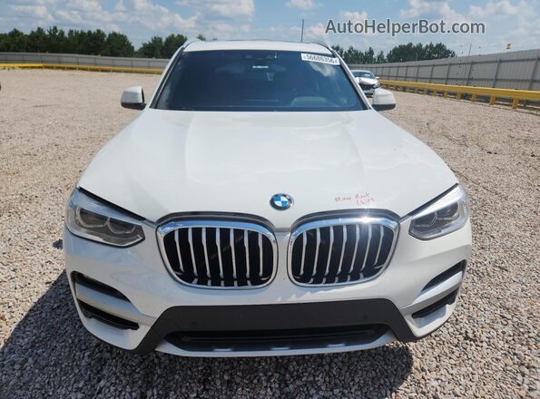 5UXTY3C02L9B31497 2020 BMW X3 White Դիմացի տեսք