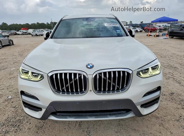 5UXTY3C02M9D78987 2021 BMW X3 White წინა ხედი