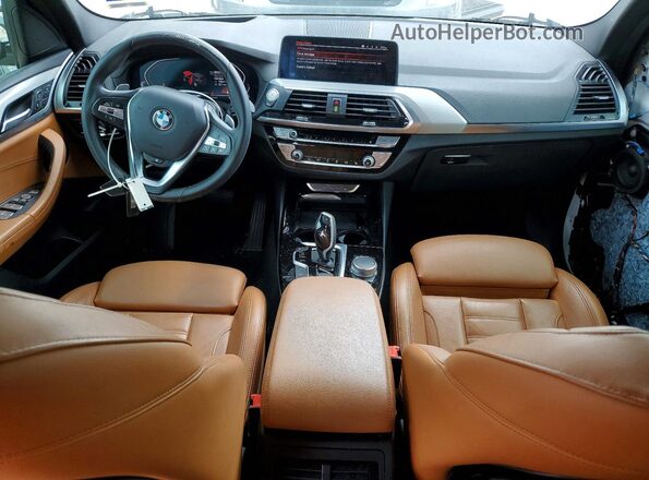 5UXTY3C02M9D78987 2021 BMW X3 White წინა პანელის ხედი