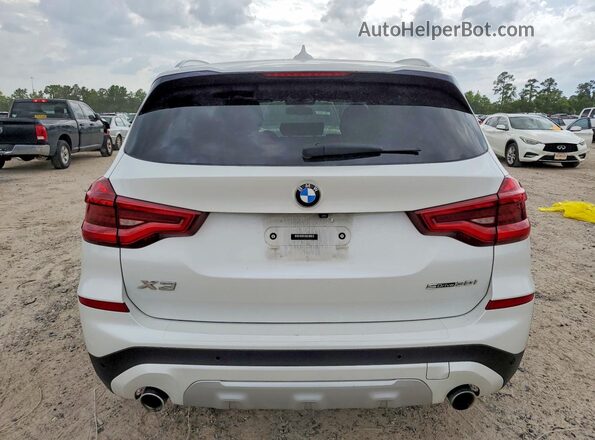 5UXTY3C02M9D78987 2021 BMW X3 White უკანა ხედი