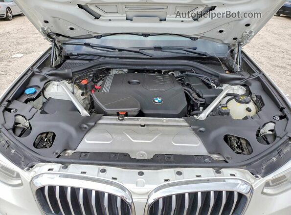 5UXTY3C02M9D78987 2021 BMW X3 White ძრავის განყოფილების ხედი