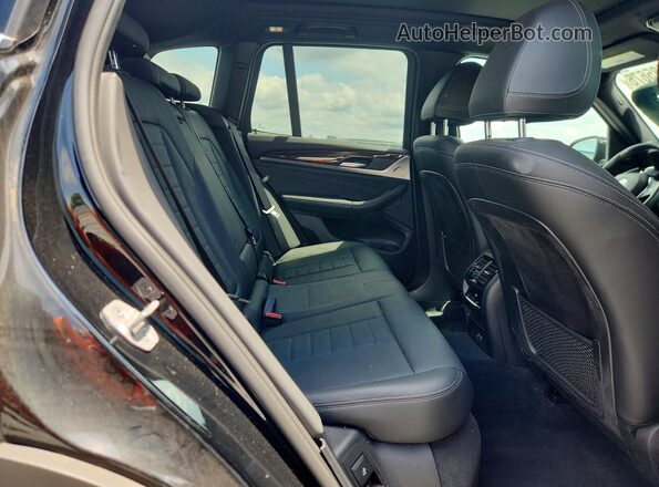5UXTY3C02M9E50657 2021 BMW X3 Black Вид задньої частини салону
