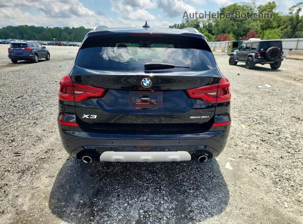 5UXTY3C02M9E50657 2021 BMW X3 Black Вид ззаду