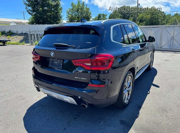 5UXTY3C02M9F68322 2021 BMW X3 Blue Հետևի աջ