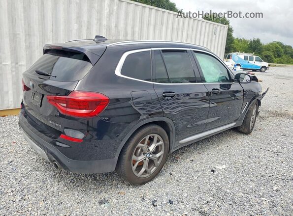 5UXTY3C02M9F71852 2021 BMW X3 Black Հետևի աջ