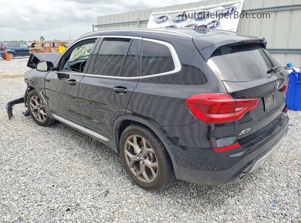 5UXTY3C02M9F71852 2021 BMW X3 Black Հետևի ձախ