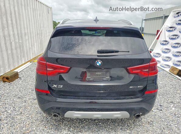 5UXTY3C02M9F71852 2021 BMW X3 Black Հետևի տեսք