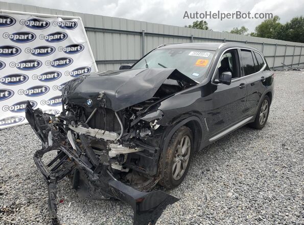 5UXTY3C02M9F71852 2021 BMW X3 Black 