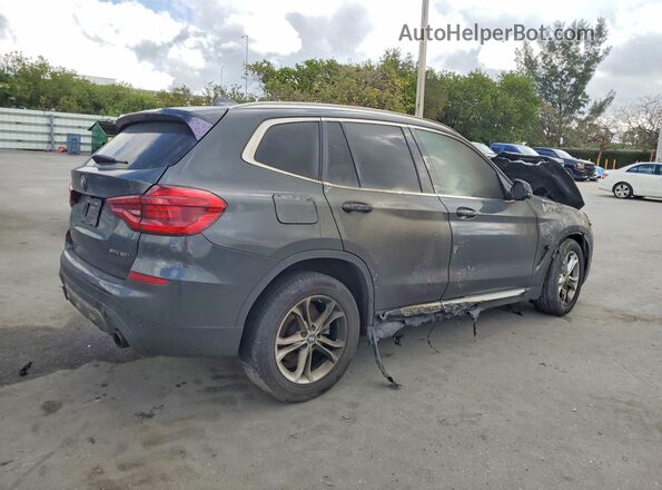 5UXTY3C02M9H42390 2021 BMW X3 Charcoal Հետևի աջ