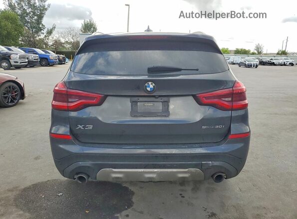 5UXTY3C02M9H42390 2021 BMW X3 Charcoal Հետևի տեսք