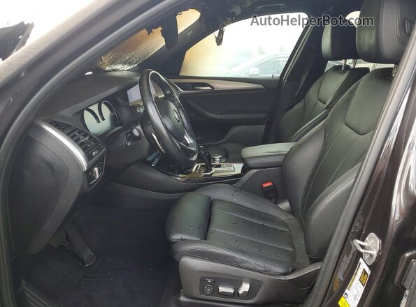 5UXTY3C02M9H42390 2021 BMW X3 Charcoal Սալոնի դիմացի տեսք