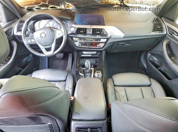 5UXTY3C02M9H42390 2021 BMW X3 Charcoal Առջևի վահանակի տեսք