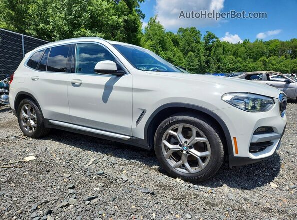 5UXTY3C03L9B17172 2020 BMW X3 White Передня права чверть