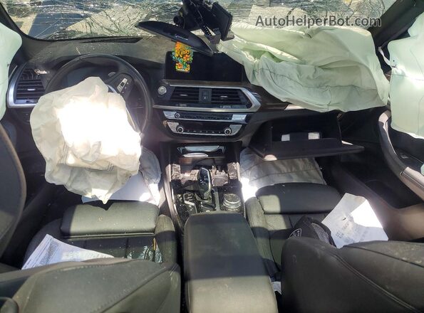 5UXTY3C03M9G22730 2021 BMW X3 Blue Առջևի վահանակի տեսք