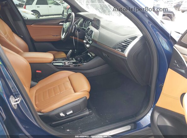 5UXTY3C03M9H50935 2021 BMW X3 Dark Blue Front interior view