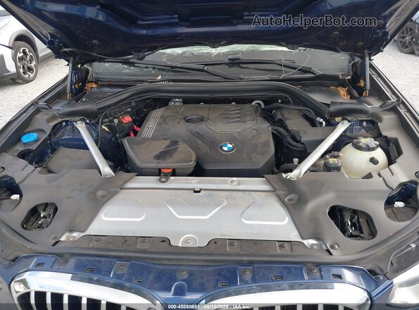 5UXTY3C03M9H50935 2021 BMW X3 Dark Blue Rear view