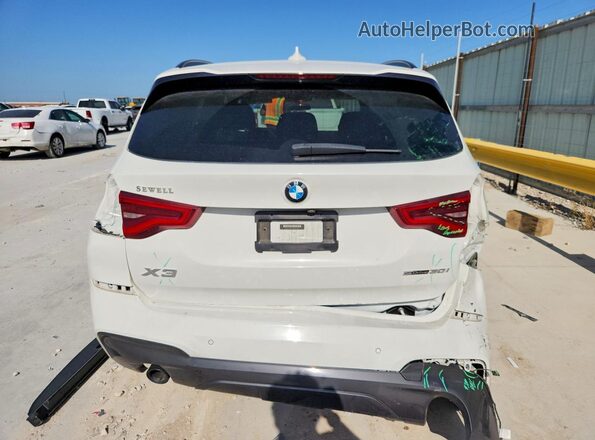 5UXTY3C03M9H57707 2021 BMW X3 Белый Вид сзади