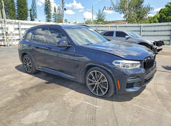 5UXTY3C04L9B17021 2020 BMW X3 Black Delantero derecho