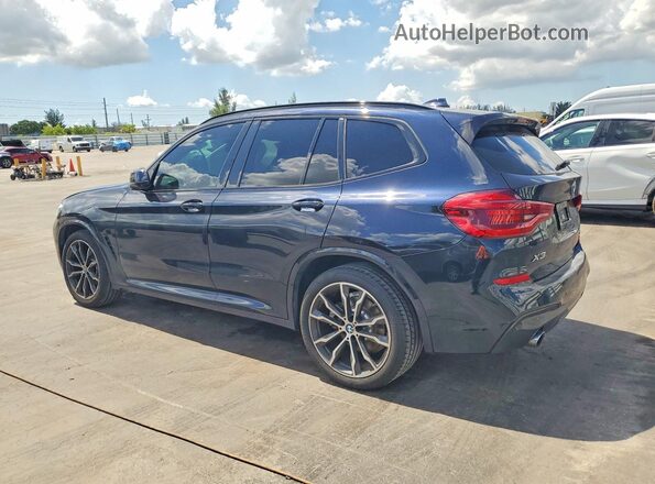 5UXTY3C04L9B17021 2020 BMW X3 Black Trasero izquierdo