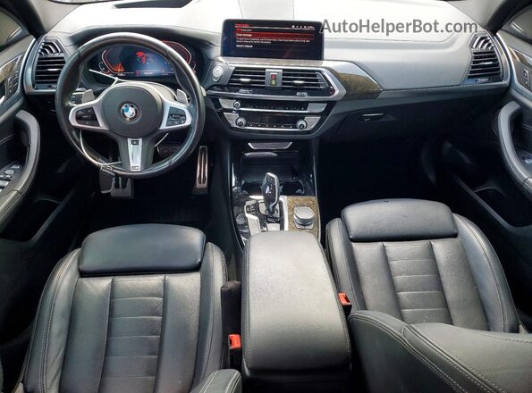 5UXTY3C04L9B17021 2020 BMW X3 Black Vista del salpicadero